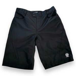 CANARI Cycling Shorts Mens Black Bicycle Mountain Bike Baggy Vented Ripstop XL